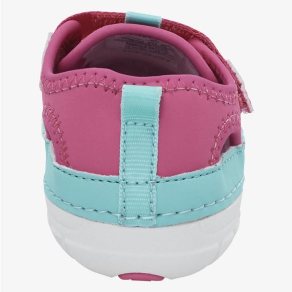 NEW Stride Rite Sizes 4.5 - 6 Splash Sandal Water Shoe - Watermelon Pink - Picture 6 of 8